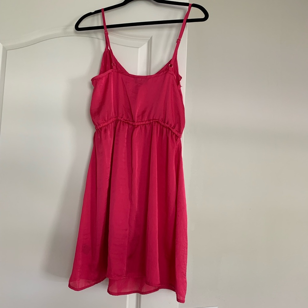 Fuchsia Ruffle Dress - Picture 3 of 3